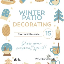 Winter patio decorating