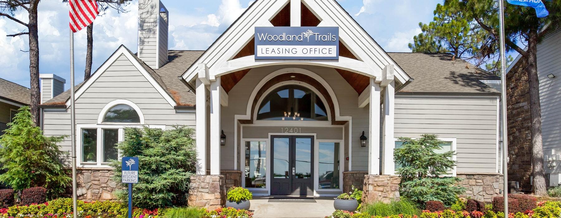 leasing center exterior entrance